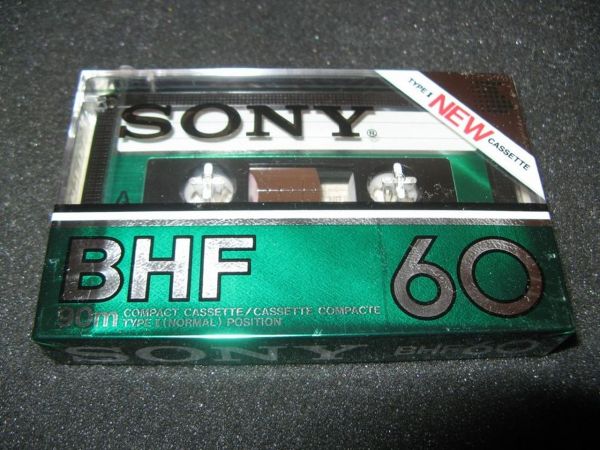 Аудиокассета Sony BHF 60 Metallic (EU) (1982 - 1984 г.)