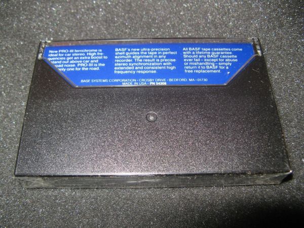 Аудиокассета BASF Profesional III 90 (US) (1980 - 1981 г.)