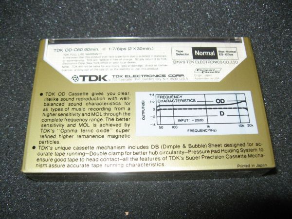 Аудиокассета TDK OD-C 60 (US) (1979 - 1981 г.)