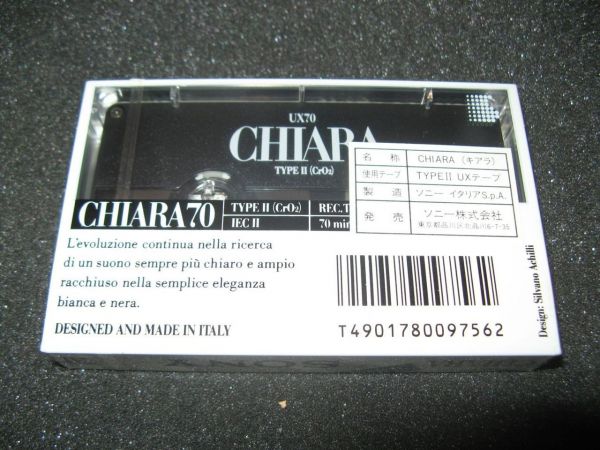 Аудиокассета Sony CHIARA 70 (JP) (1989 г.)