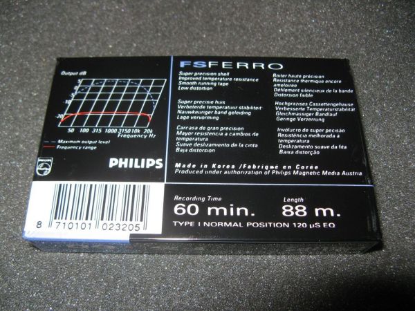 Аудиокассета PHILIPS FS 60 (EU) (1989 г.)