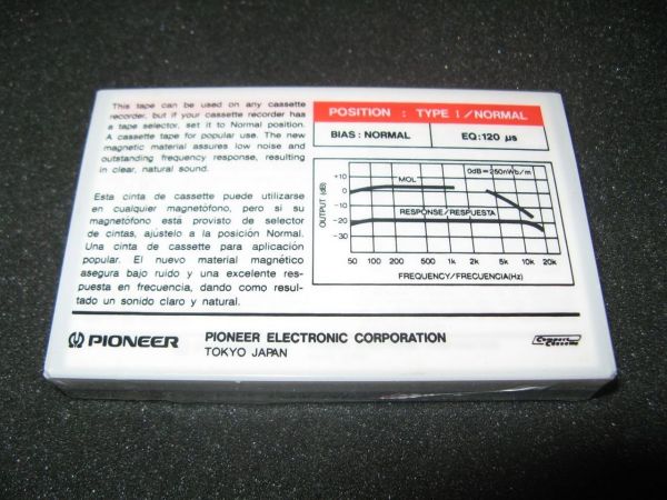 Аудиокассета Pioneer N1t 60 (1984 г.)