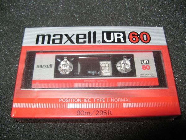 Аудиокассета Maxell UR 60 (US) (1985 - 1986 г.)