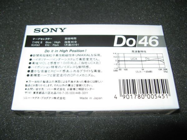 Аудиокассета Sony DO 46 (JP) (1985 г.)