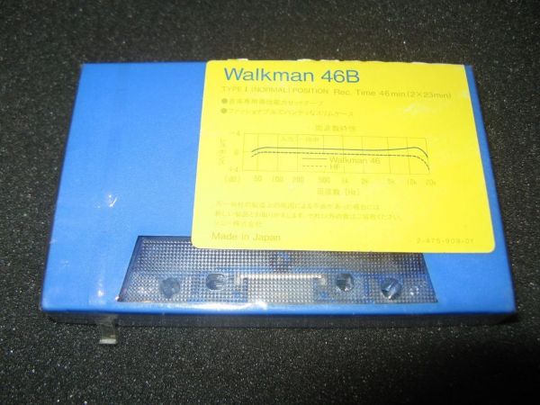 Аудиокассета SONY Walkman 46B blue (JP) (1984 г.)