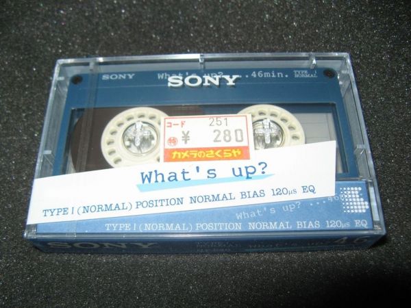 Аудиокассета SONY What's Up Blue 46 (JP) (1985 г.)