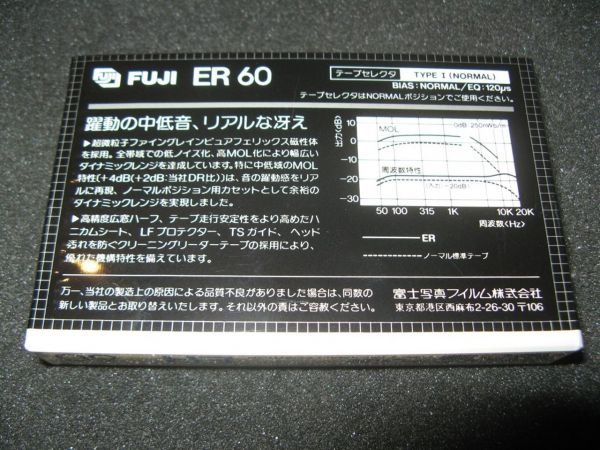 Аудиокассета FUJI ER 60 (JP) (1982 - 1984 г.)