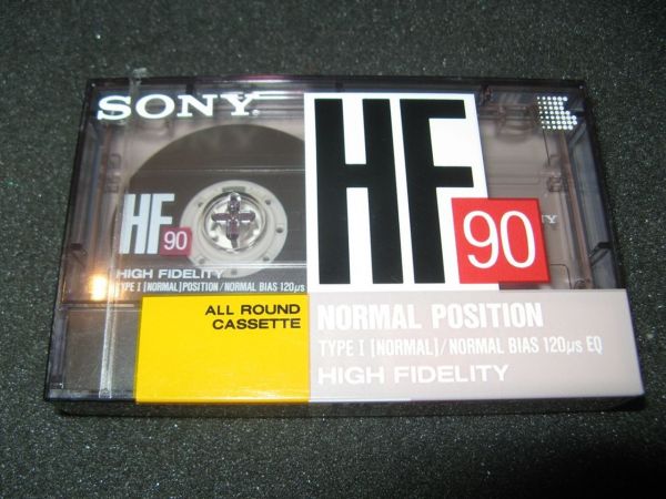 Аудиокассета SONY HF 90 (JP) (1989 г.)