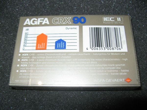 Аудиокассета AGFA CRX 90 (EU) (1982 - 1985 г.)