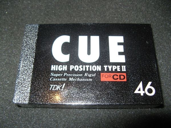 Аудиокассета TDK CUE BLACK 46 (JP) (1989 г.)