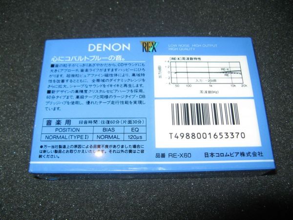 Аудиокассета DENON RE-X 60 (JP) (1987 г.)
