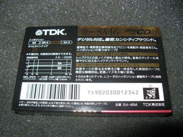 Аудиокассета TDK SA 46 (JP) (1990 - 1991 г.)