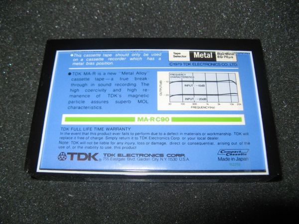 Аудиокассета TDK MA-R С90 (US) (1979 - 1981 г.)