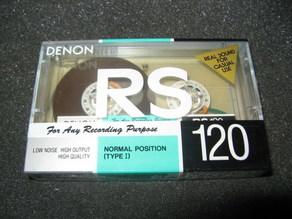 Аудиокассета DENON RS 120 (JP) (1989 г.)