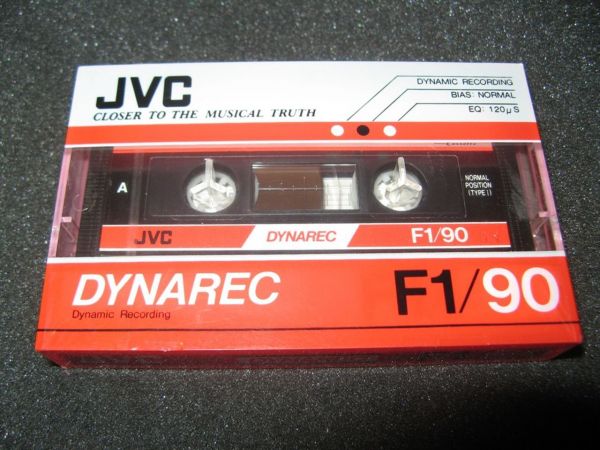 Аудиокассета JVC F1 90 (EU) (1983 - 1987 г.)