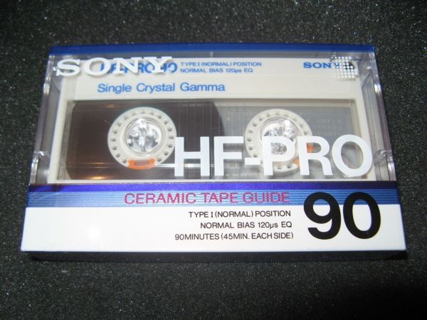 Аудиокассета SONY HF-PRO 90 (JP) (1986 - 1987 г.)