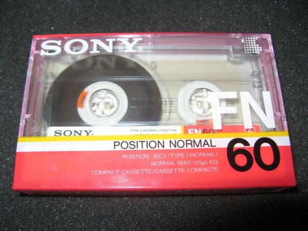 Аудиокассета SONY FN 60 (EU) (1986 - 1987 г.)