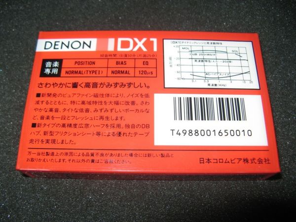 Аудиокассета DENON DX1 50 (JP) (1985 г.)
