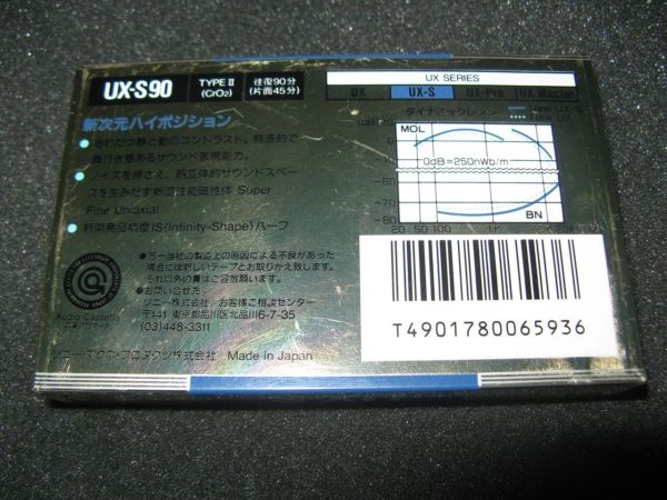 Аудиокассета SONY UX-S 90 (JP) (1988 г.)