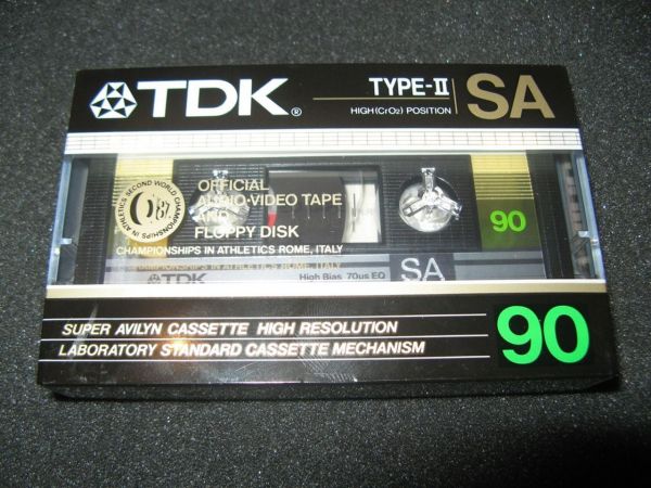 Аудиокассета TDK SA 90 (EU) (1986 - 1987 г.)